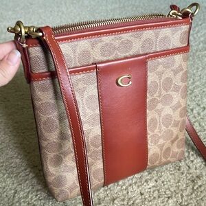 Coach Kitt Crossbody Purse in Rust